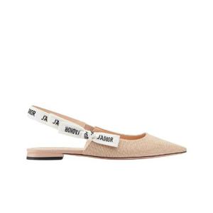 디올 자디올 슬링백 발레리나 플랫 테크니컬 패브릭 누드 KCB384TFL-S21U