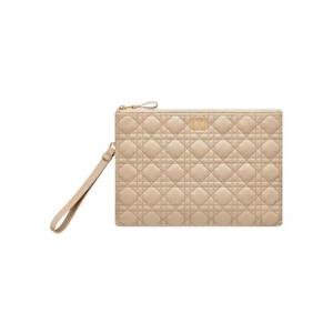 디올 라지 카로 데일리 파우치 서플 까나쥬 카프스킨 샌드 S5086UWHC-M116