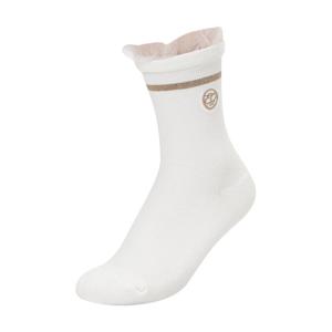 [엘르골프]25년 봄 여성 이중 프릴 중목 양말[6L28303]