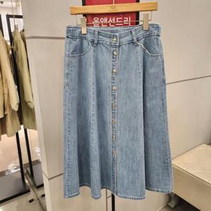 [BCBG] 올앤썬드리 여름25 미타 데님 스커트 A5M3S202