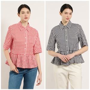 BCBG B5M4B426공블리체크블라우스 (현대목동)