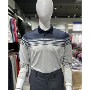 비티알 MG01 BTR 남성 봄 여름 배색 카라 긴팔 티셔츠 BTT4135M