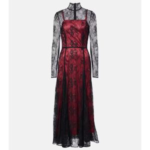 돌체앤가바나 플로럴 레이스 미디 드레스 P01021155