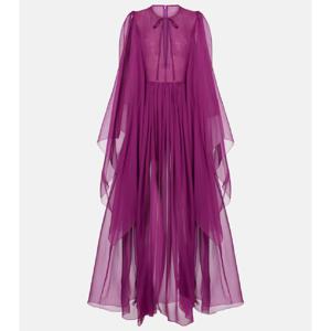 돌체앤가바나 개더 실크 쉬폰 이브닝 가운 P01009507