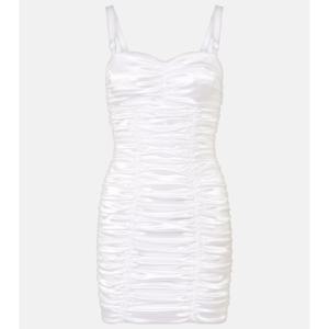 돌체앤가바나 러치드 새틴 미니드레스 P01024548