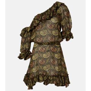 생로랑 러플 원숄더 미니드레스 P01012744