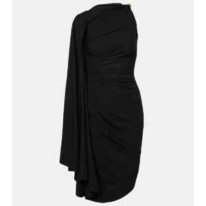 Bottega Veneta 임벨리시드 드레이프 저지 미디 드레스 P01031297