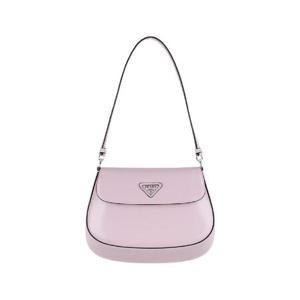 프라다 플랩 클레오 브러쉬드 레더 숄더백 앨러배스터 1BD311-ZO6-F02UE