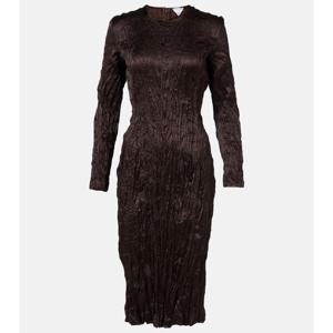 Bottega Veneta 새틴 미디 드레스 P01031311