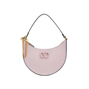 발렌티노 미니 브이로고 시그니쳐 그레이니 카프스킨 호보백 워터 라일락 P0W19RQR6E0