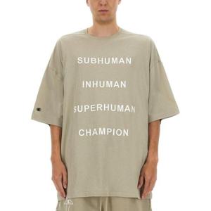 릭오웬스 x 챔피온 반팔 티셔츠 CM01E1675 CHJG08 Beige