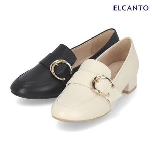 엘칸토  (LCWD82U413) 여성 양가죽 원포인트 장식 로퍼 3cm