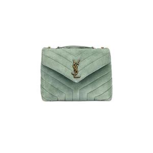 생로랑 루루 스몰 퀼티드 스웨이드 백 민트 494699-1U867-1608