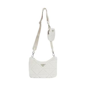 프라다 셔링 숄더백 화이트 1BC151-2EC9-F0009