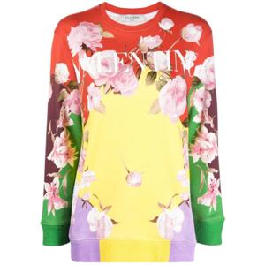 발렌 발렌티노 플로럴 프린트 로고 스웨트셔츠 BMF09Y6FA