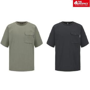 레드페이스 HC22 (레드페이스)남성 포켓우븐라운드하프티셔츠 REWMTSMBE616