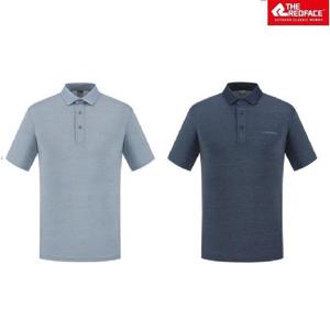 레드페이스 HC22 레드페이스 남성 멜란케이시요꼬칼라하프티셔츠 REWMTSMBE211