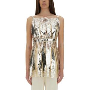 파코라반 민소매 티셔츠 25ECTO077PO0336 P742 IVORY