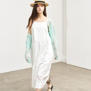 WOMAN 루즈핏 코튼 슬리브리스 롱 원피스 [2COL] / WBE2L15508