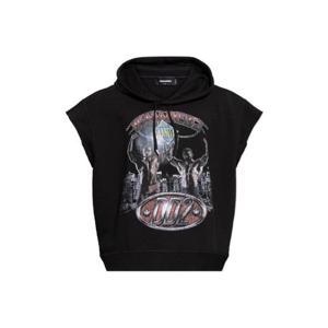 Dsquared2 그래픽 프린트 캡슬리브 후드 티셔츠 S71GU0721S25551 900 TP936719501