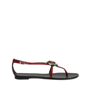 25 FW 쥬세페자노티 크리스털 장식 플랫 샌들 E400077001 TP432282068