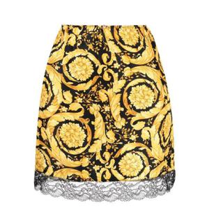 25 FW 베르사체 바로크 프린트 실크 이너 스커트 10085581A06155 TP432753183