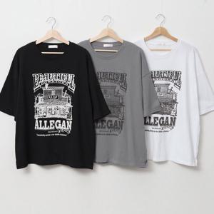 [아이우먼]빅사이즈프린팅티 U382L505 다운타운나염박스면티 SM