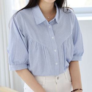 [아이우먼] 블레스반팔카라셔츠 SMU283M505 빅사이즈