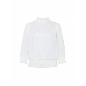 [더아이잗컬렉션]스모킹 프릴넥 블라우스 (CR5A0BL771-WH)_DG