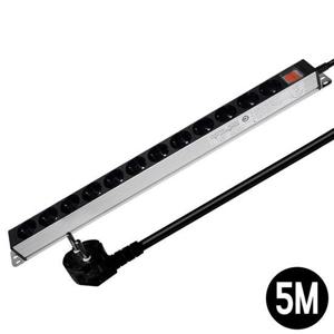 멀티콘센트 멀티탭 서버랙 알루미늄 서버탭 12구 5M 16A