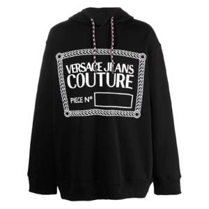 25 FW 베르사체진스꾸뛰르 로고 프린트 풀오버 후드티 73GAIT23CF00O TP432317356