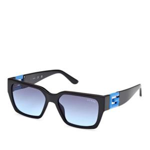 게스 블루 그라디언트 렌즈 블랙 프레임 선글라스 GU7916 92W