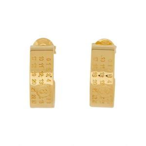 MM6 Maison Margiela 숫자가 새겨진 후프 이어링 SM7VG0056SV0310 950 TP934505263