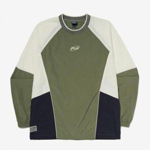 [휠라] 정상* 129,000원 크링클 컬러블럭 맨투맨(FS2POG1104X_GKH)