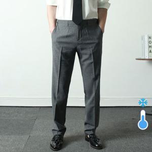 [프랭키뉴욕]남자 여름 슬랙스 시원한 냉감 쿨 보카시 남성 아이스 정장바지 차콜_RIC36