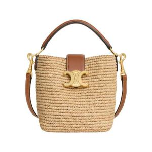 셀린느 미니 버킷 루이스 라피아 내츄럴 탄 10N622GNW-02NT