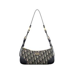 디올 30 몽테인 원더러스트 미니 백 디올 오블리크 자카드 앤 스무스 카프스킨 블루 S2398UTZQ-M928