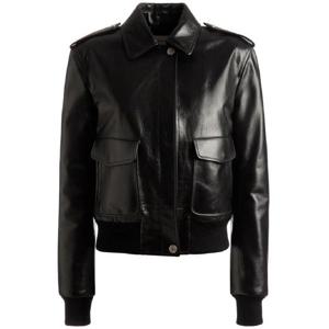 발리 카고 포켓 가죽 보머 재킷 WLE02GPE047