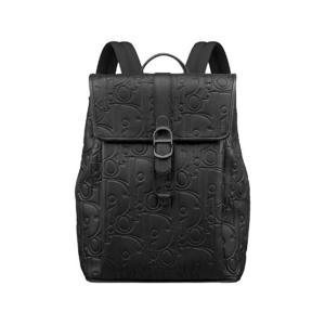 디올 데일리 백팩 플랩 디올 그래비티 레더 앤 그레인드 카프스킨 블랙 1ESBA231LLG-H00N