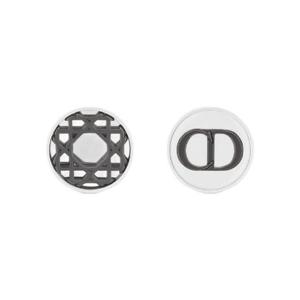 디올 까나쥬 이어링 실버 앤 루테늄 피니쉬 브래스 E3801HOMMT-D004