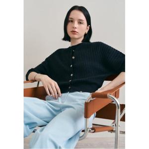 [더아이잗컬렉션]브이넥 메탈 포인트 니트 가디건 (CP4A1CD121-G