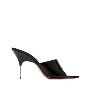 25 FW Amina Muaddi 페이턴트 레더 샌들 95mm BIANCASLIPPER95 TP438930803