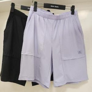 뱅뱅 HC15 뱅뱅 여름 여성 허리전체밴딩 쿨 5부 트레이닝팬츠 NPLT43