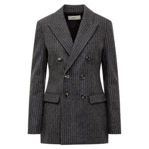 AMI 더블브레스트 스트라이프 디테일 재킷 FBV217WV0048 0511 TP934711651