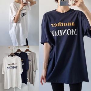 [시드마켓]어나더레터링박스반팔티 505U440S 빅사이즈 여성 506