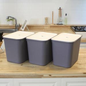 아트박스/올리오 모던 수납 바구니 대 3개 (뚜껑포함)