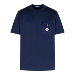 Moncler 포켓 디테일 크루넥 티셔츠 0918C0003289AVF 7A9 TP934565279