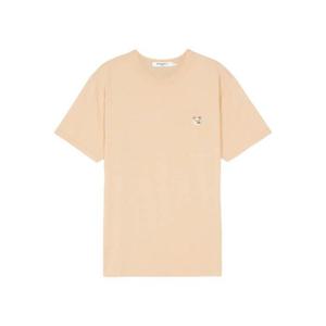 메종 키츠네 토날 폭스 헤드 패치 레귤러 티셔츠 피치 KM00144KJ0008-P612