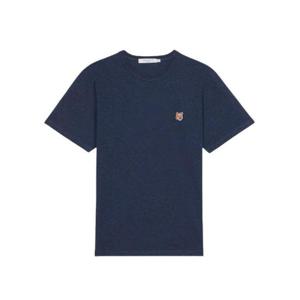 메종 키츠네 폭스 헤드 패치 클래식 티셔츠 네이비 멜란지 IM00111KJ0008-H481