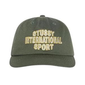 스투시 미드 뎁스 인터네셔널 스포츠 스트랩백 다크 올리브 1311182